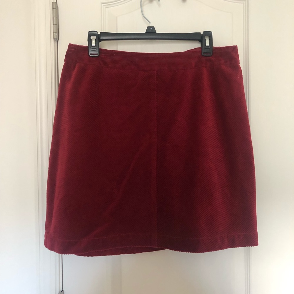 Loft Ruby Red Mini Skirt